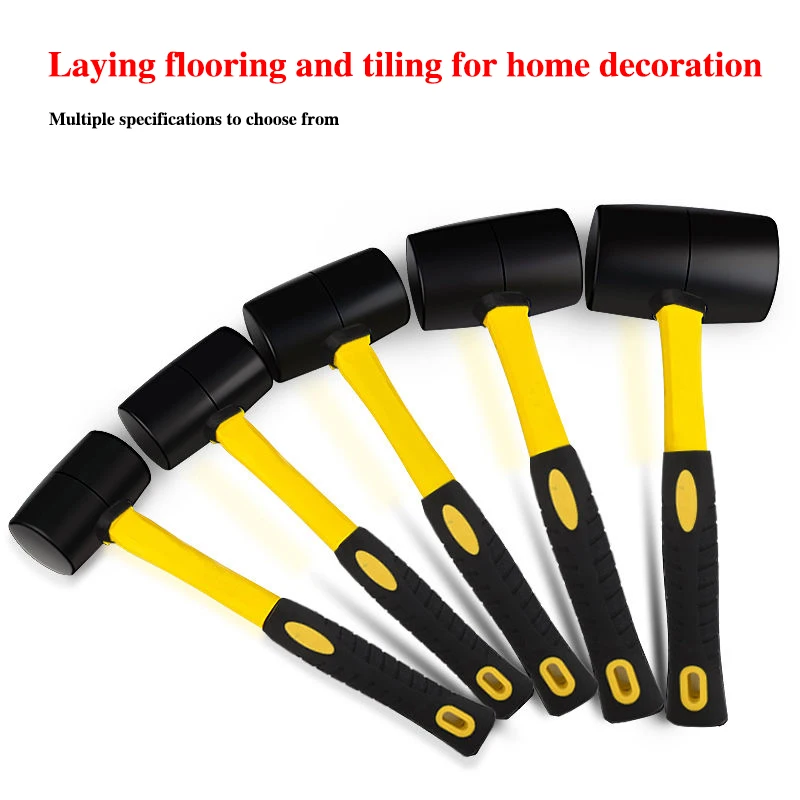 1Pcs Install Rubber Hammers Large And Medium-Sized For Decorating Wooden Floors Laying Floor Tiles And Using Cow Tendon Hammers