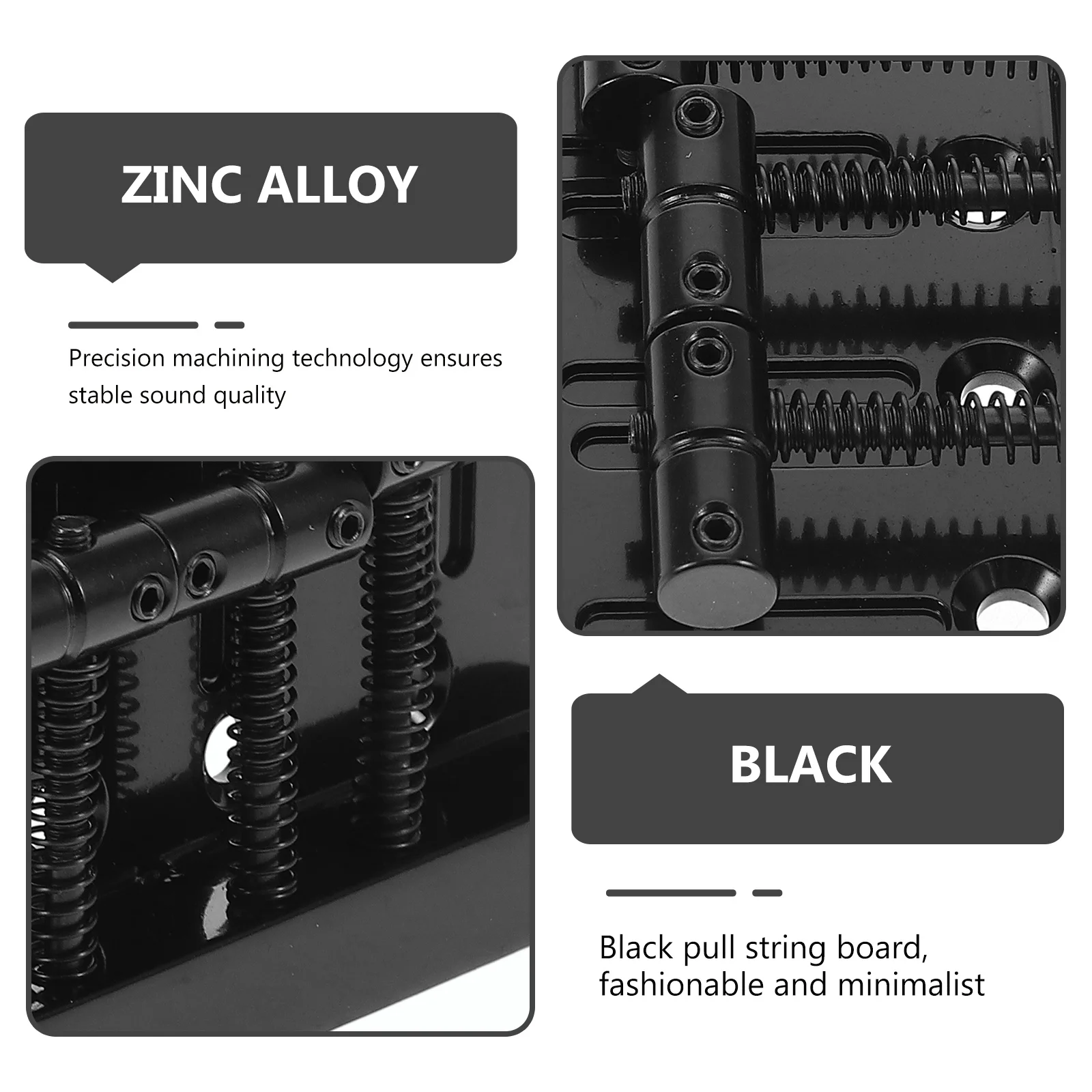 

Guitar Bridge Saddle 4-String Durable Metal Replacement for Electric Guitars with Bass Bridge