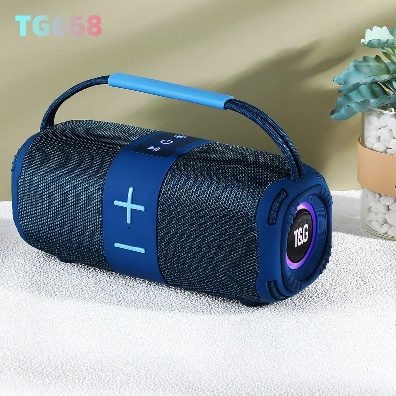 TG668 Audience High Power Sound Column Wireless Bluetooth Speaker Outdoor Subwoofer Portable Caixa De Som with LED TWS/USB/TF