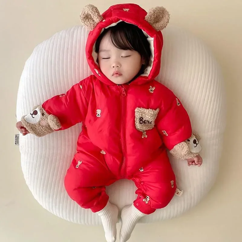 

Adorable Babies Anime Baby Boy Girl Clothes Soft Warm Winter Sleepwear Homewear Halloween Party Jumpsuit 0-3Y B610