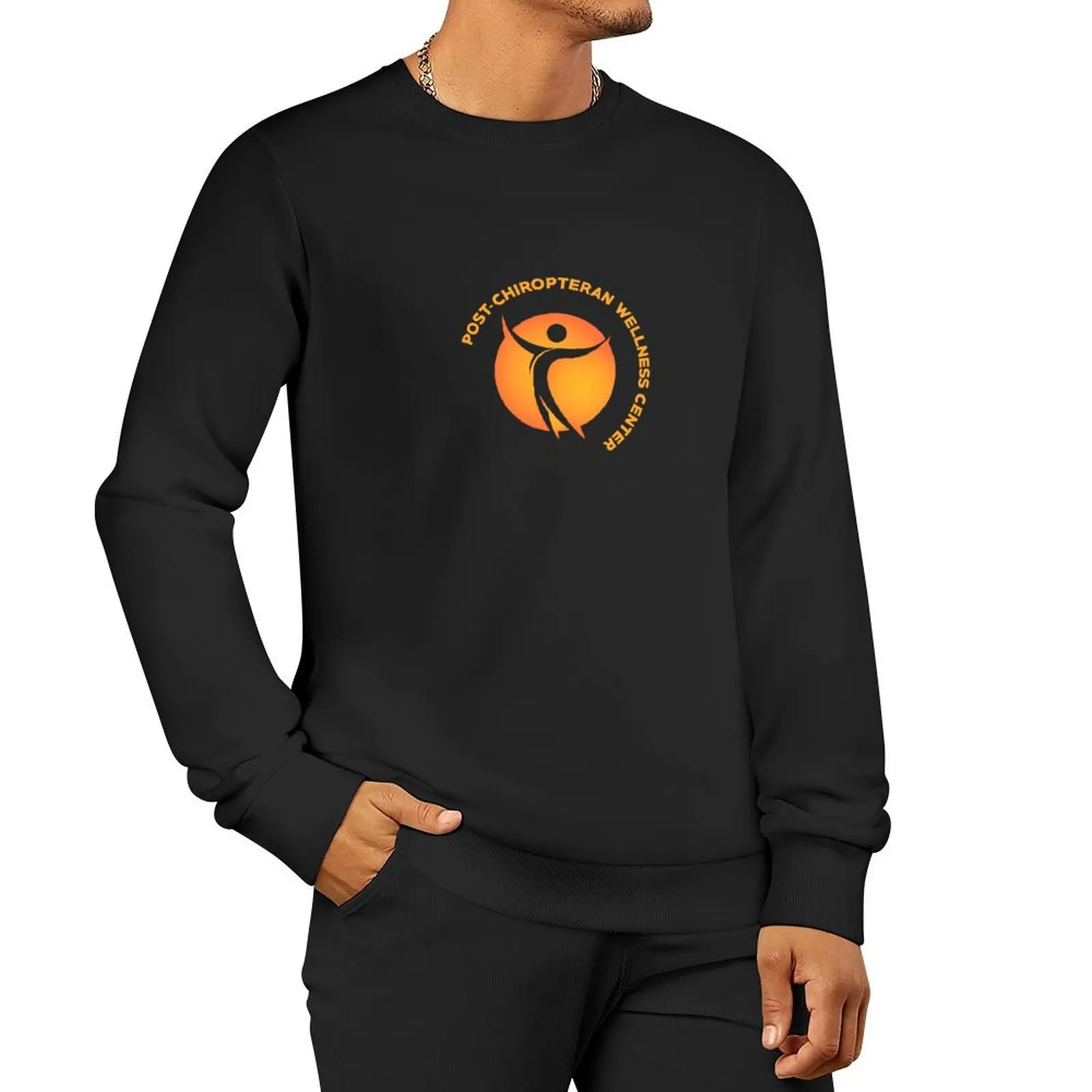 post chiropteran wellness center Pullover Hoodie winter clothes winter man sweatshirt