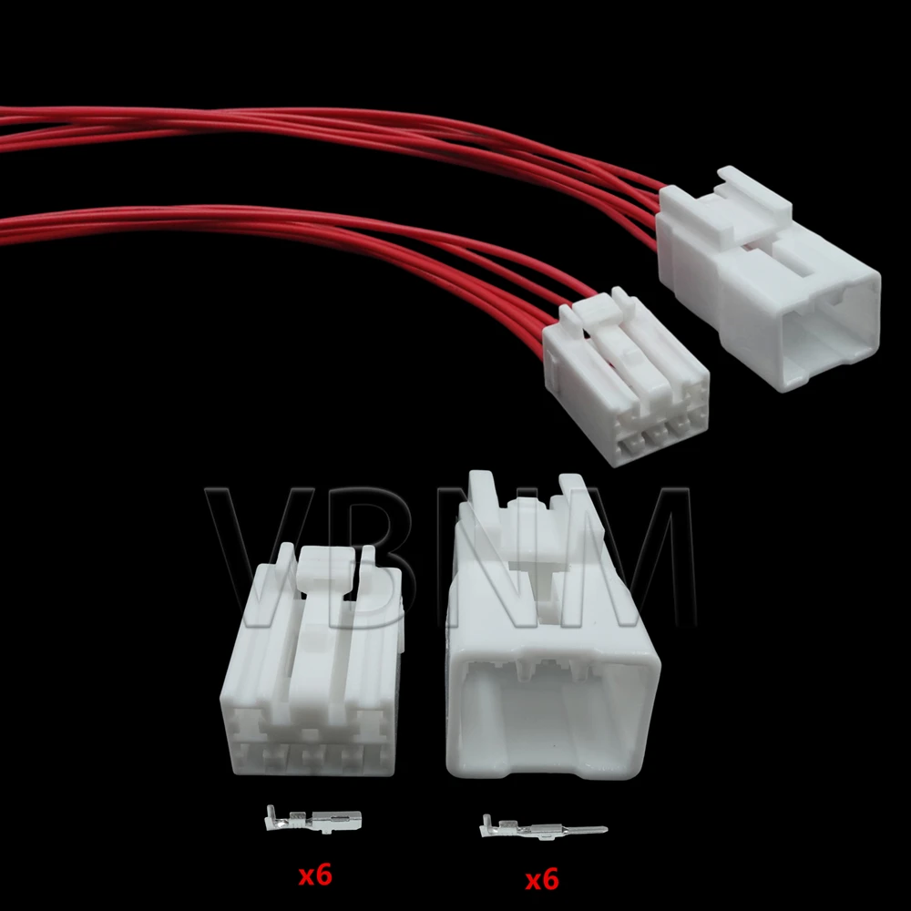 6 Pin MG641047 MG651044 7283-1060 Car CD Plug  AC Assembly Multimedia Host Power Speaker Wire Cable Socket For Toyota