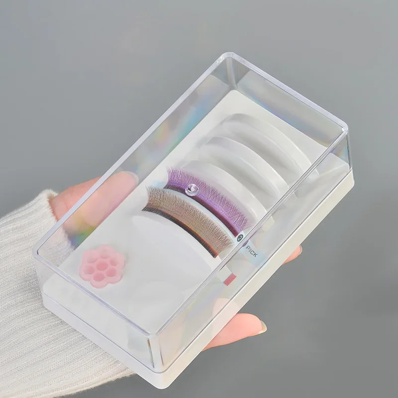 Venta al por mayor de fábrica con soporte de pegamento, accesorios para herramientas de pestañas postizas, organizador de paletas de soporte de pestañas acrílicas impermeables a prueba de polvo