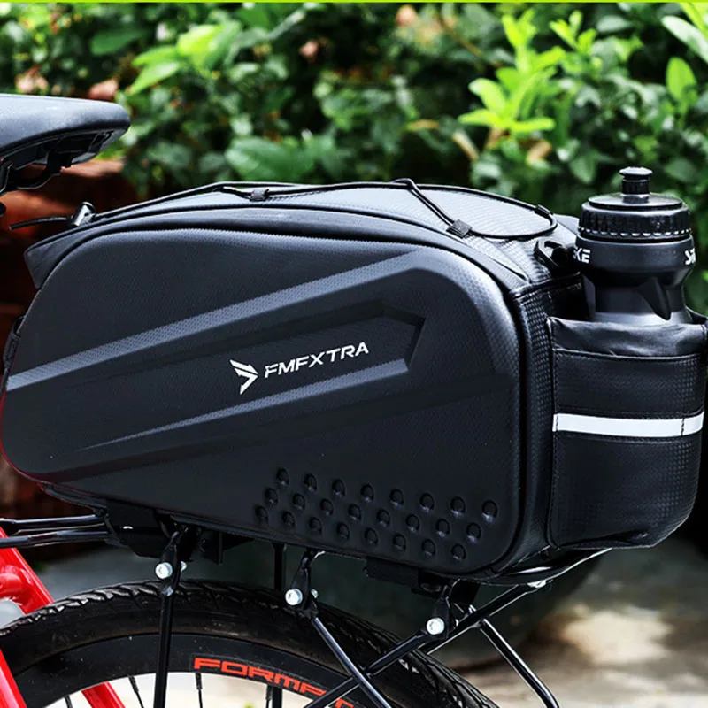 Mountain Bike Hard Shell Trunk Bag - 14L Waterproof Storage for Long Distance Touring