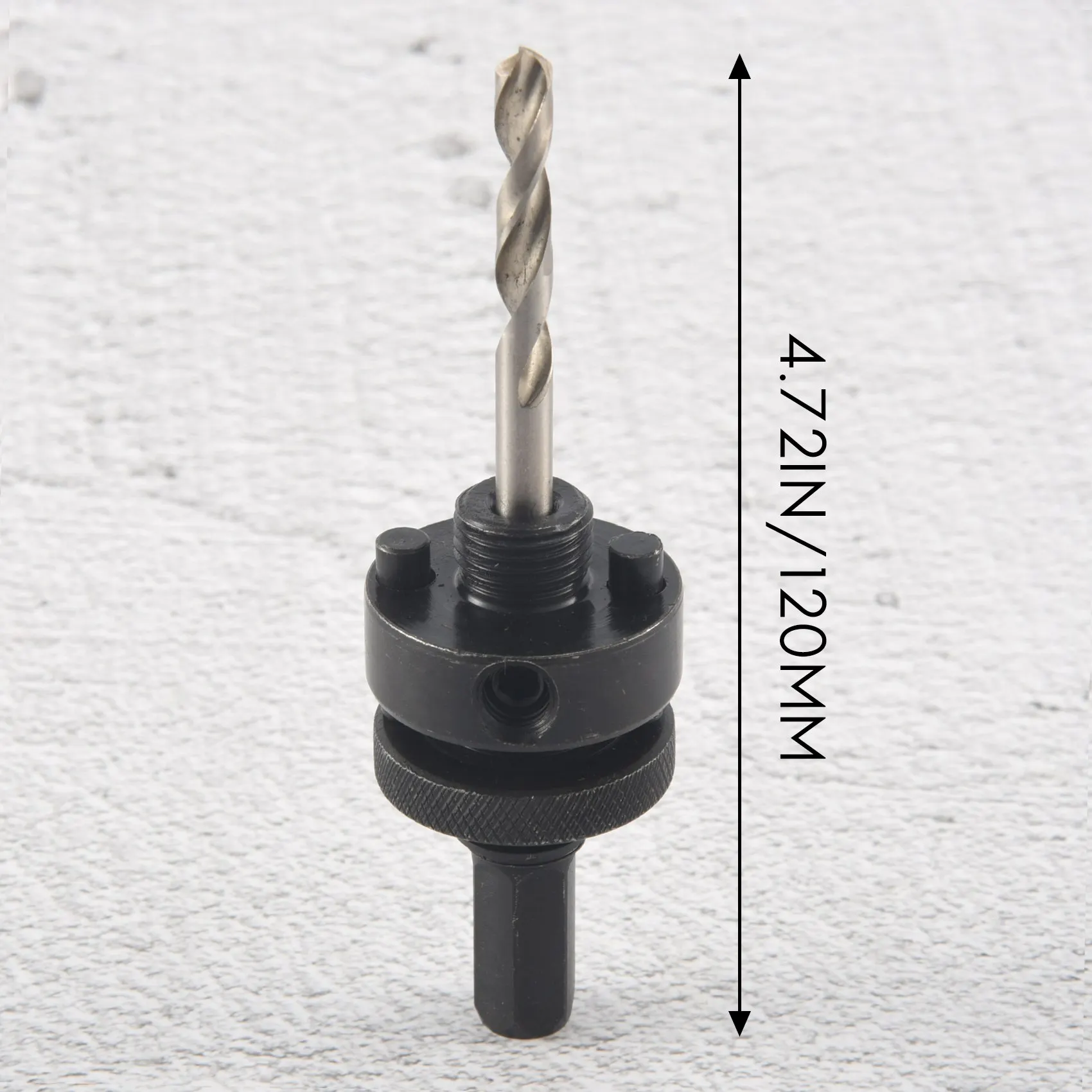 

AB34-7/16 Inch Hex Shank Hole Saw Arbor, Fits 1-1/4 Inch To 6 Inch Hole Saw Quick Change Heavy Duty Alloy-Steel Mandrel With 3 1