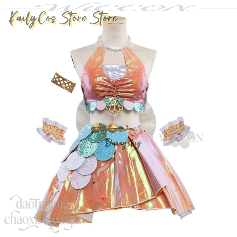 Anime Game ! Cosplay Honoka Kousaka Mermaid Y2K Dress Sweet Lolita Party Carnival Idol Stage Performance Outfit Fashion