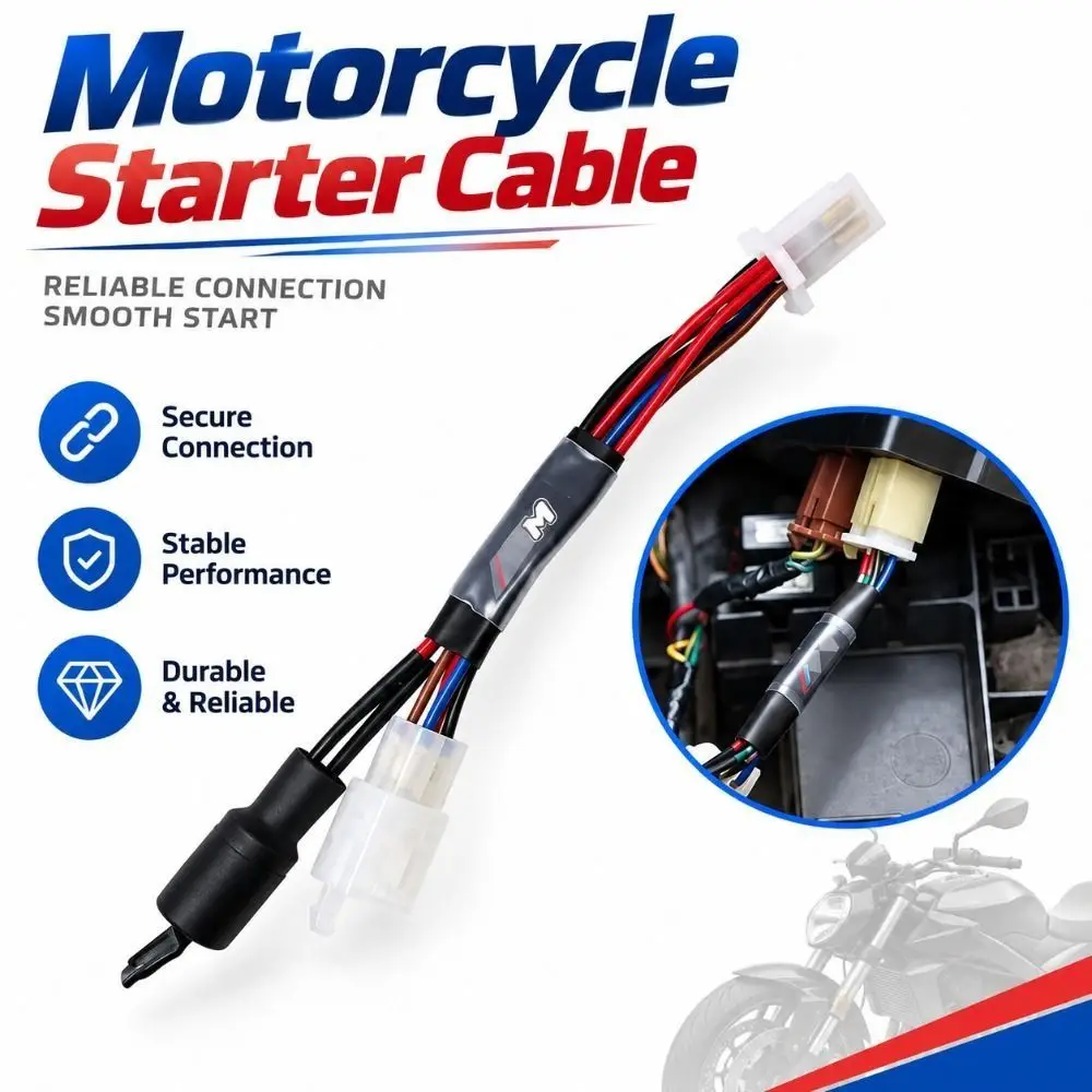Replacement XH Cable for Motorcycles Has Been Modified Quick Start Engine Durable Motorcycle Starter Cable Engine Starter Cable