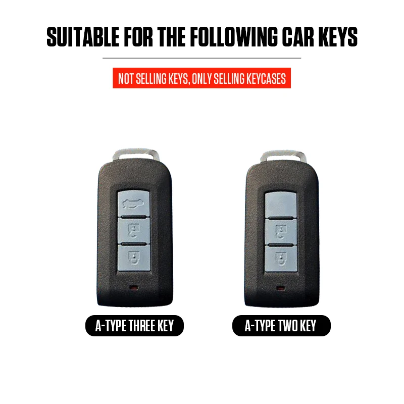 ABS Plastic 2/3 Buttons Car Key Case Cover For Mitsubishi Xpander Outlander ASX Pajero Eclipse Cross Montero Protected Shell Fob