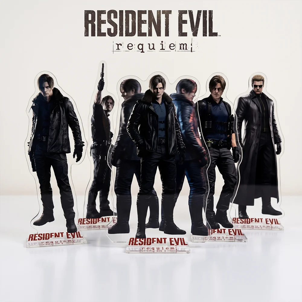 Resident Evil Requiem Leon Scott Kennedy Grace Ashcroft 15CM Double Sided Acrylic Stand keychain Cosplay Desk Decor Collect Gift