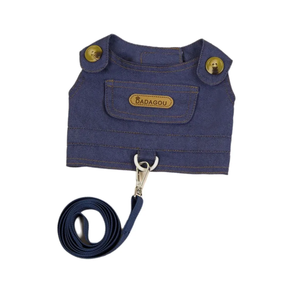 

Adjustable Dog Cowboy Clothes Soft Breathable Dog Vest Easy On and Off with Traction Rope Puppy Harness for Small Medium Dogs