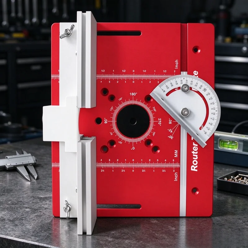 Router Table Insert Plate with Router Lift Woodworking Carpentry Accessory for Slotting Trimming and Chamfering
