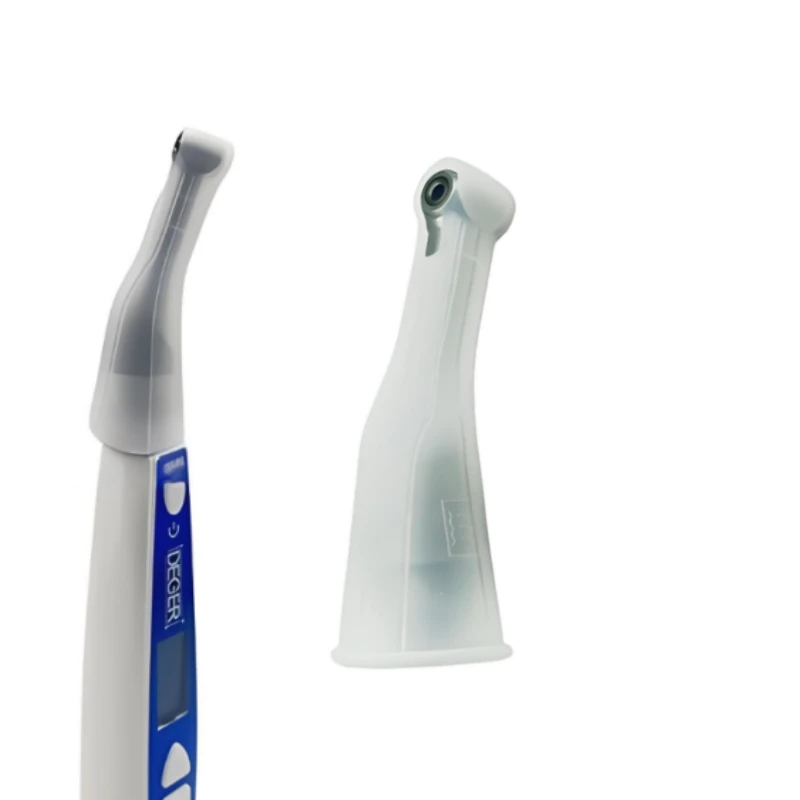 5Pcs Dental Handpiece Insulation Sleeve Silicone Protection Sheath for Contra Angle Motor Head Avoiding Wear and Vibration ﻿