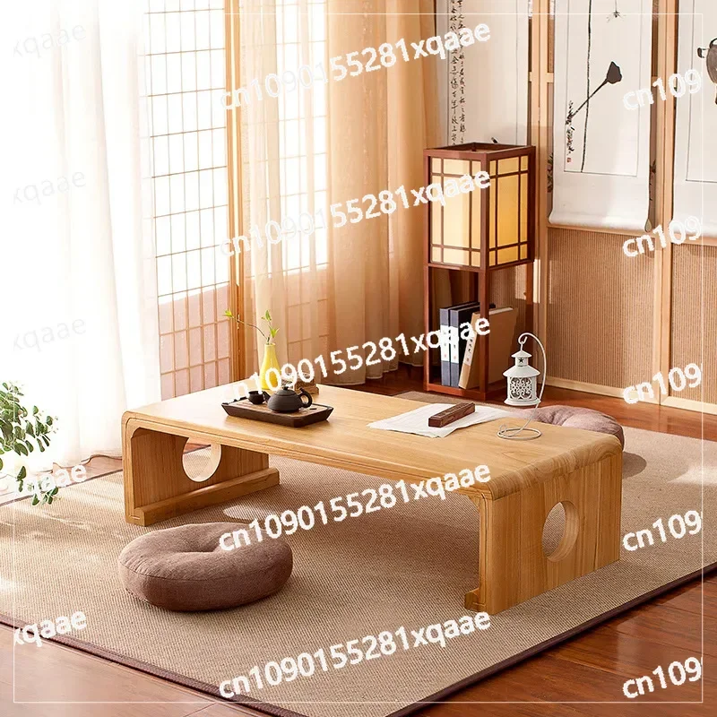 50 * 40cm Tatami Floor To Ceiling Table Japanese Retro Interior Asian Style Coffee and Tea Living Room Low Table Rectangular