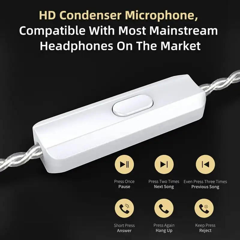 1BA+1DD Driver HIFI DJ Running Sport Earbud DIY Earphones