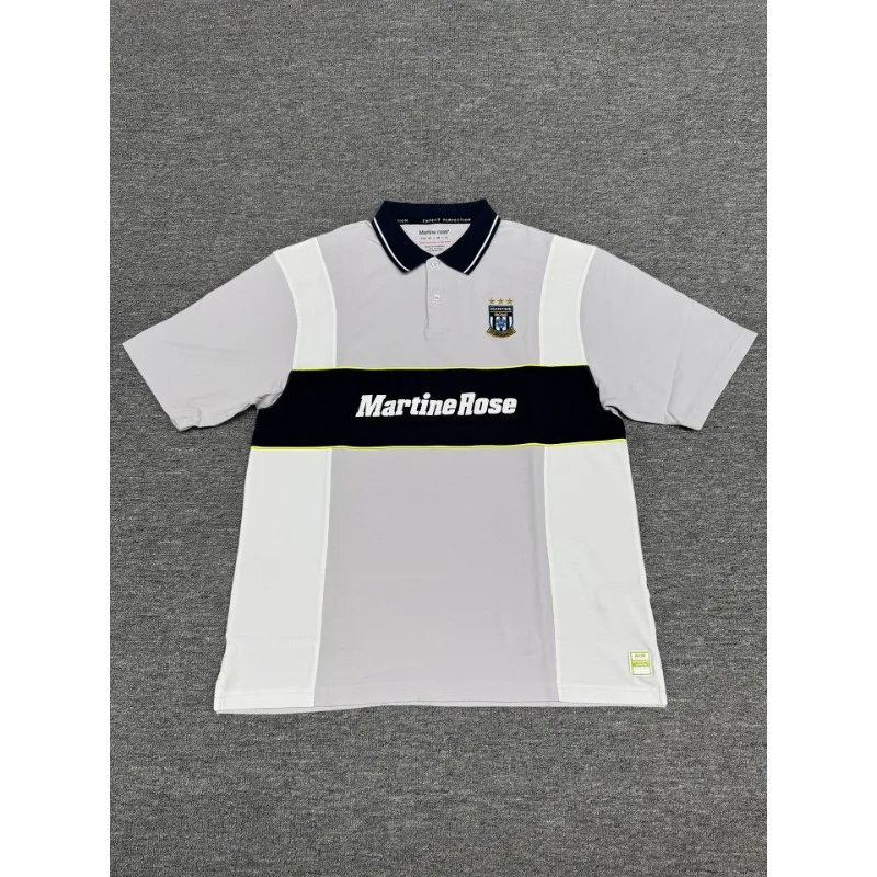 

25ss Высокое качество Martine Rose с буквенным принтом и короткими рукавами, мужские повседневные футболки, мужская модная футболка, мужская одежда