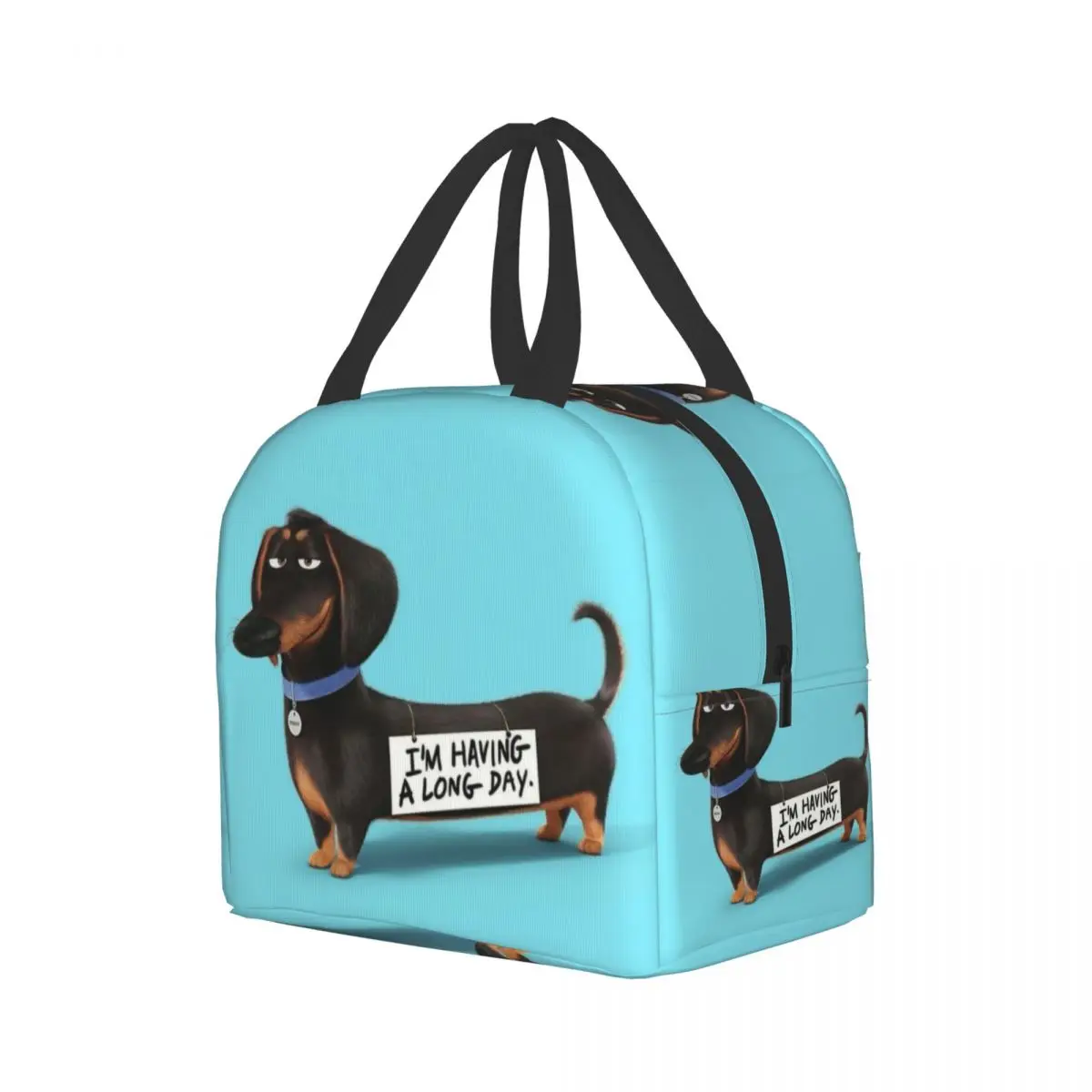 Dachshund Thermal Insulated Lunch Bags Women Wiener Badger Sausage Dog Resuable Lunch Container for Outdoor Picnic Food Box