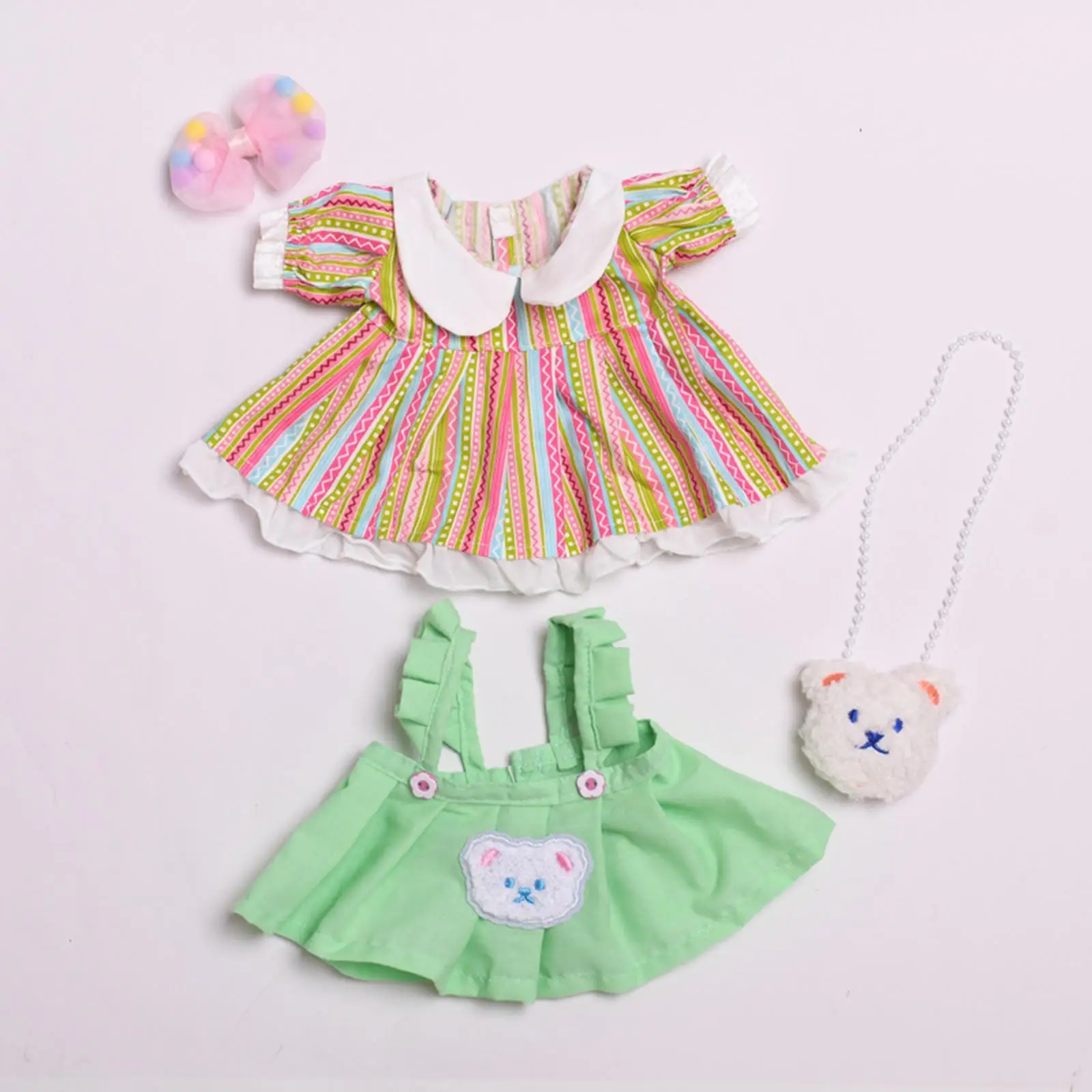 

Плюшевое платье для куклы с сумкой Сделайте свои собственные куклы Одеваются для воображения Кукла 14,96 дюйма