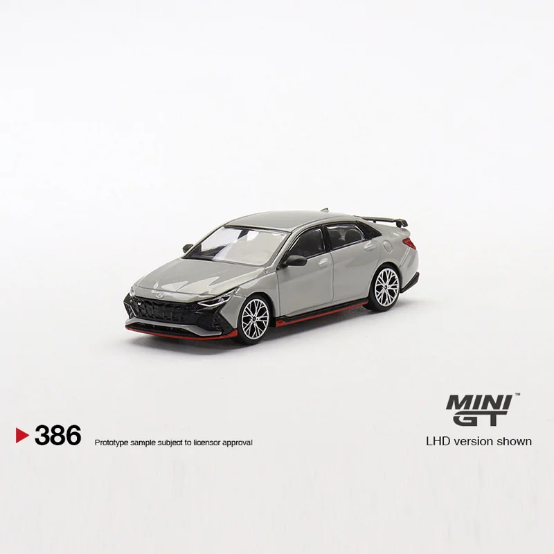 TSM MINI GT 386 1:64 Hyundai Elantra N Simulation alloy car model collection decoration