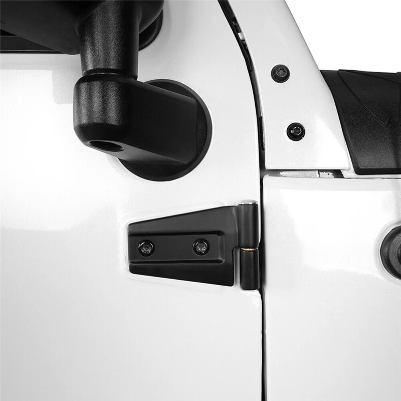 

ABHY-Car Body Side 4 Door Hinges Mount Kit Stainless Steel Replacement Parts For Jeep Wrangler JK 2007-2018