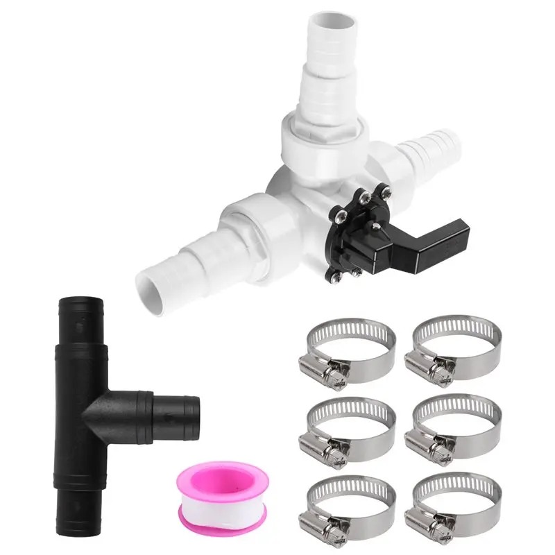 NALFI-Pool 3-Way Diverter Valve Kit 1.25Inch Or 1.5Inch Female Universal Combination Hose Combo Adapter Pool Replacement Parts