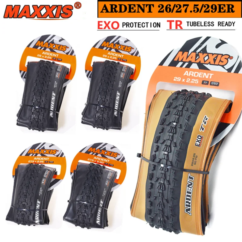 The Maxxis Ardent Is A Light Duty Trail Tire That Rolls Fast In Dry Conditions.27x2.25 EXOTR /EXO Yellow/Black Edge Bicycle Tire