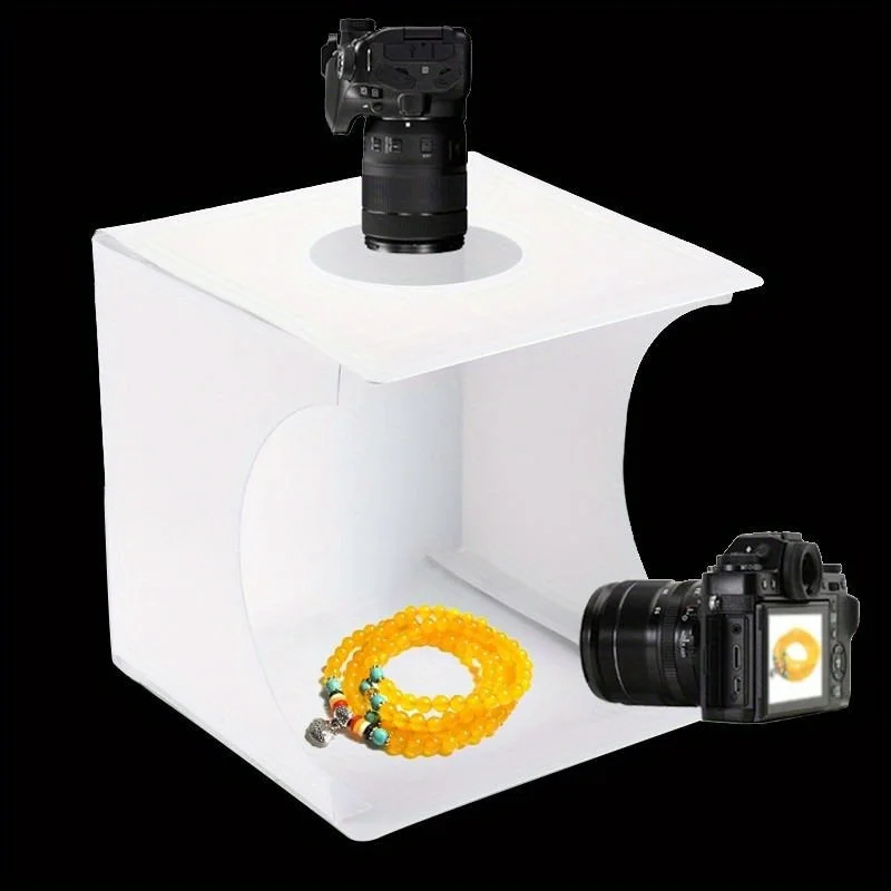 Dual LED Panels Folding Portable Photo Video Box Lighting Studio Shooting Tent Box Kit Diffuse Studio Softbox Lightbox gallery 3