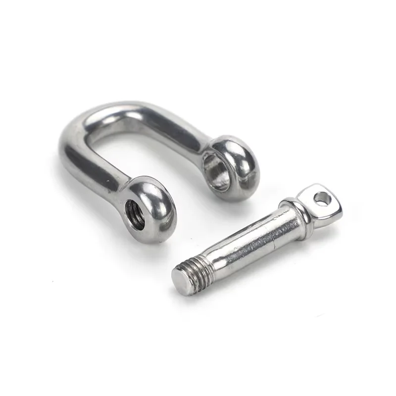 Marine Grade Stainless Steel 316 High Tensile Dee or Bow Type M4-M38 Screw Pin Anchor Shackle for Boat Yacht