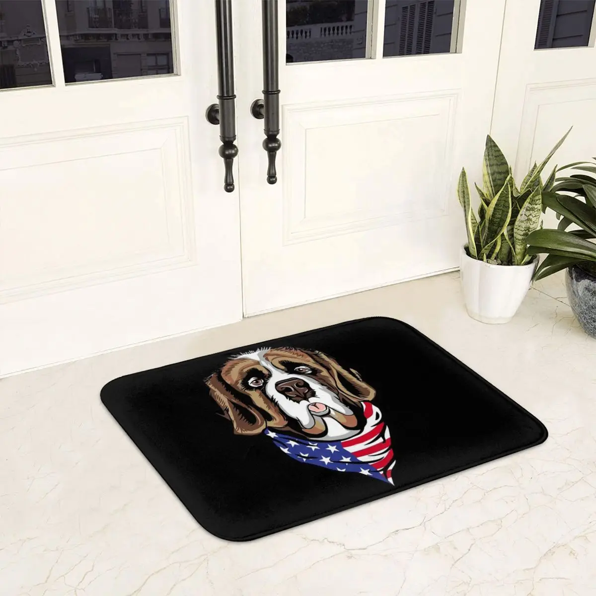 Saint Bernard Doormat Anti-skid Super Absorbent Bathroom Floor Mats Home Entrance Rugs Kitchen Living Room Carpet Footpad