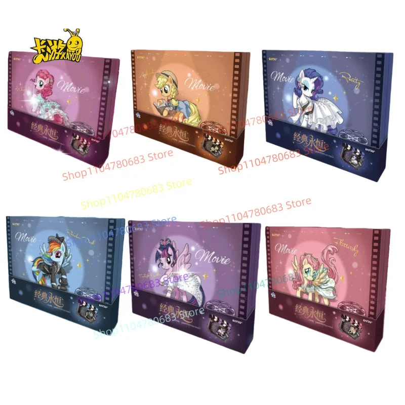 KAYOU Nuevo Auténtico Little Pony G4 Classic Eternal Bright Card Gift Box Series Colección de Tarjetas de Animación Regalo Festivo