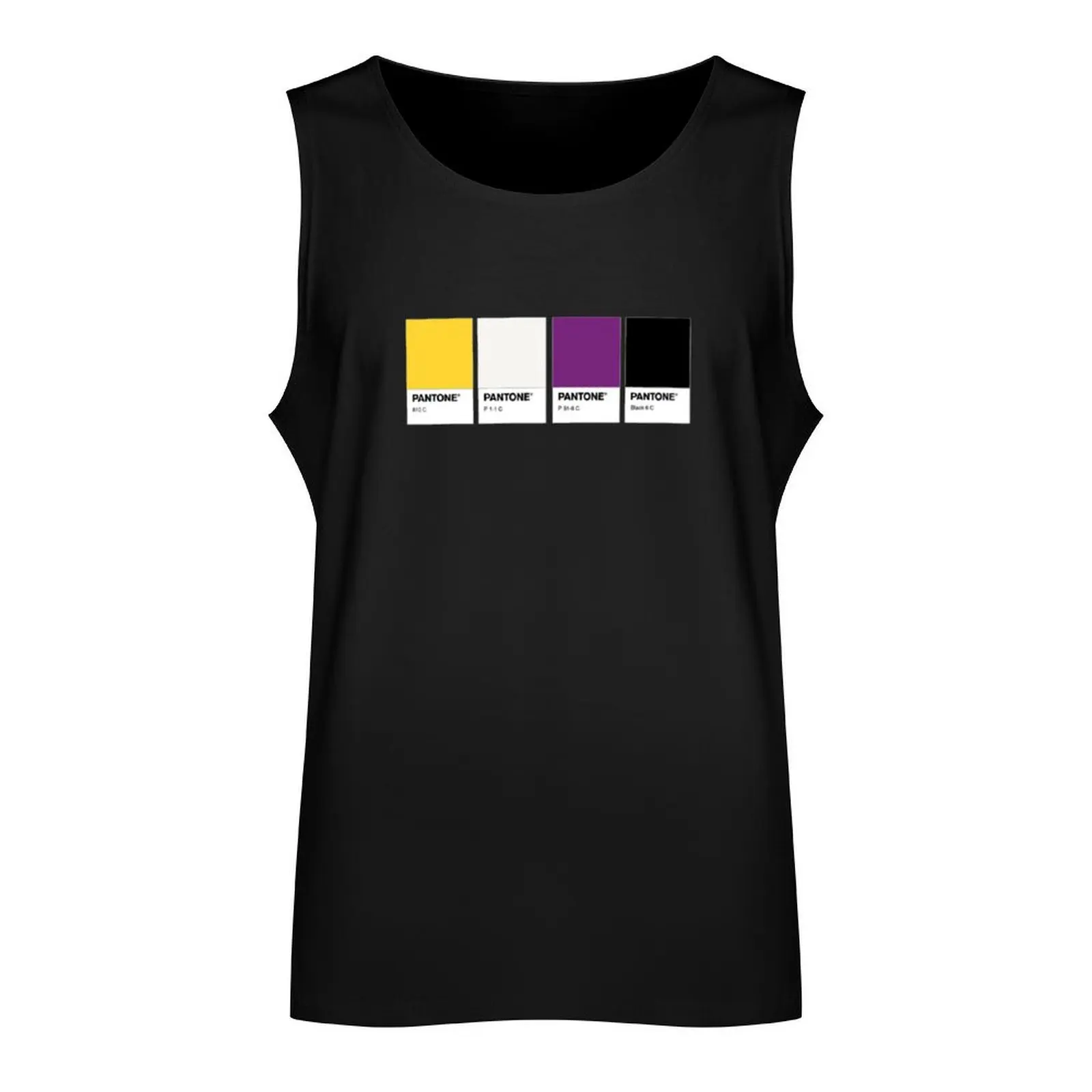 nonbinary pantone pride Tank Top gym men Men's clothing gym shirt man summer Men's tops