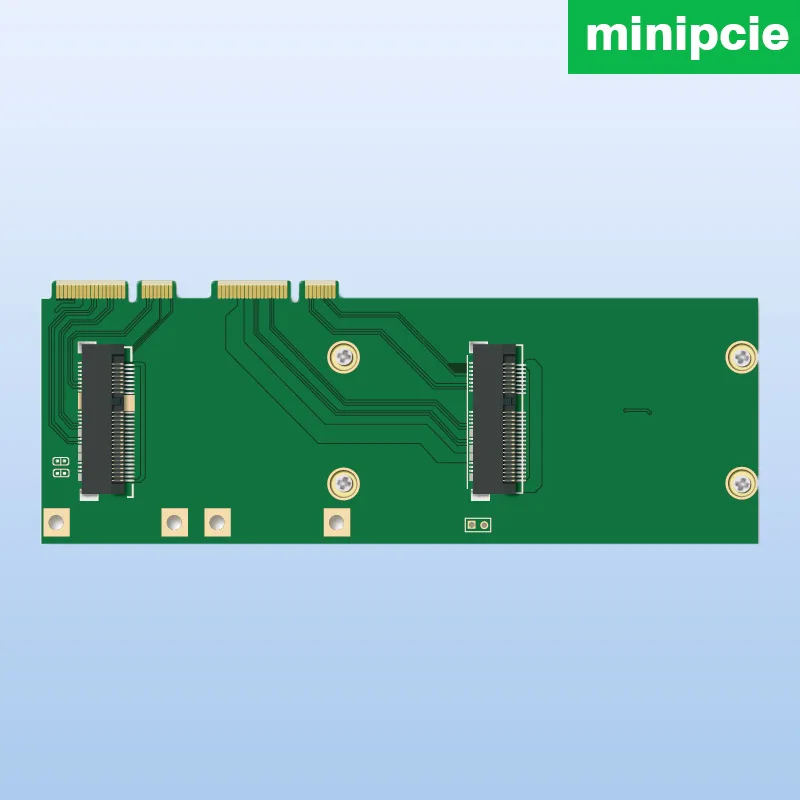 

MikroTik Dual-Frequency Gigabit Soft Routing Network Card Modification Adapter Card MiniPCIe Dual Interface Adapter Card