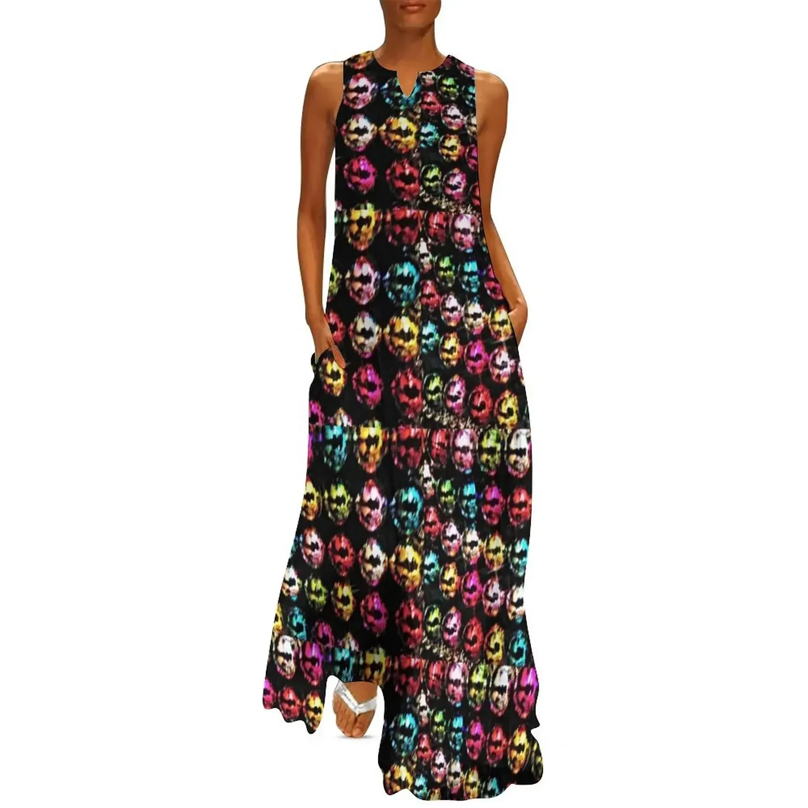 

Jingle Bells Long Dress Summer skirt purple dress women party dresses Dress