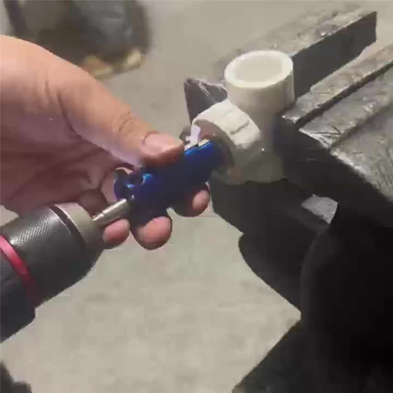 ABGR-Alat Ekstraktor Katup Pipa Rusak Manual Bor Listrik Menghilangkan Katup Sudut Baut Keran Rusak Berkarat 1/2,3/4,1 Inci