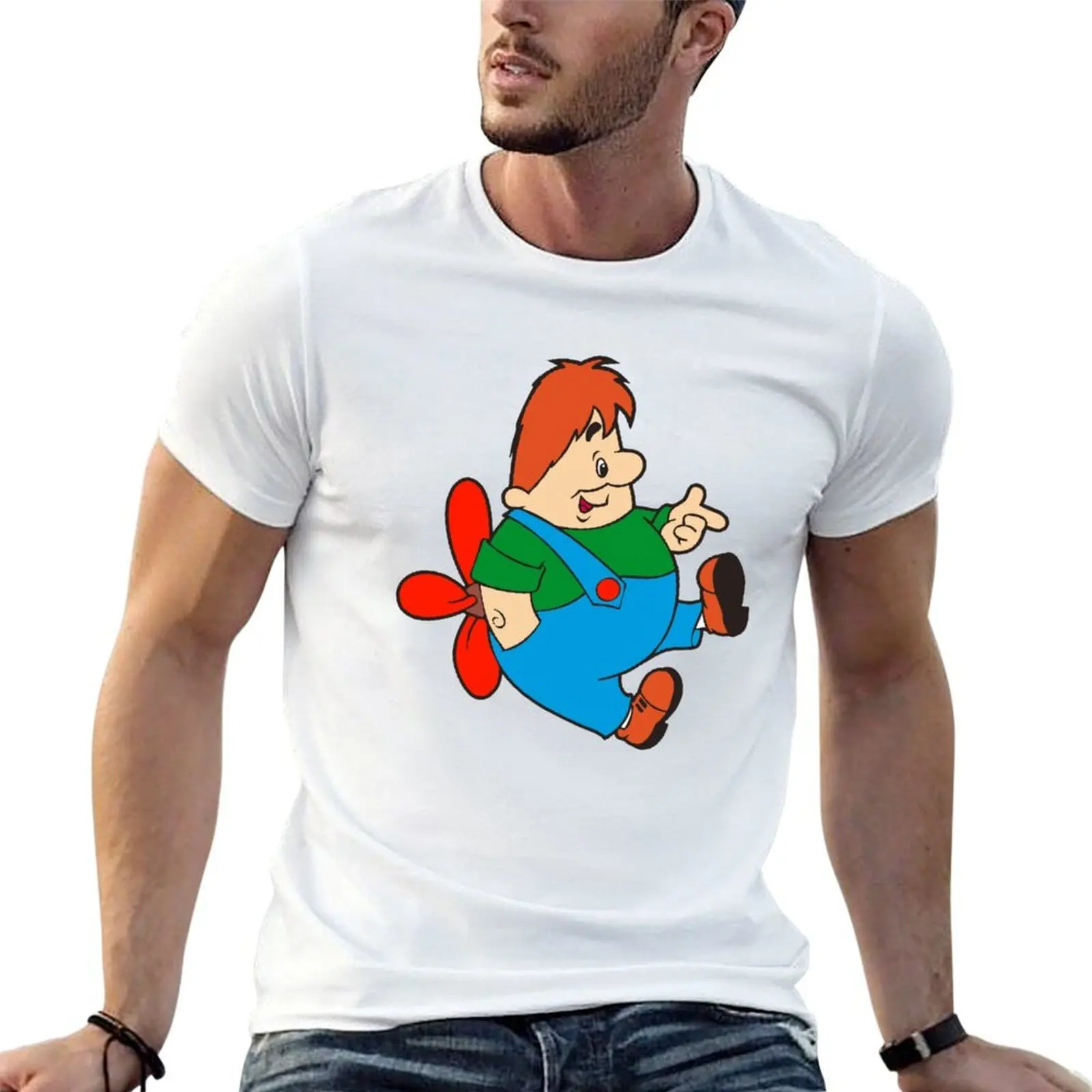

men shirt t cotton t essential Karlson Character. 100% T-Shirt Cartoon Russian shirt