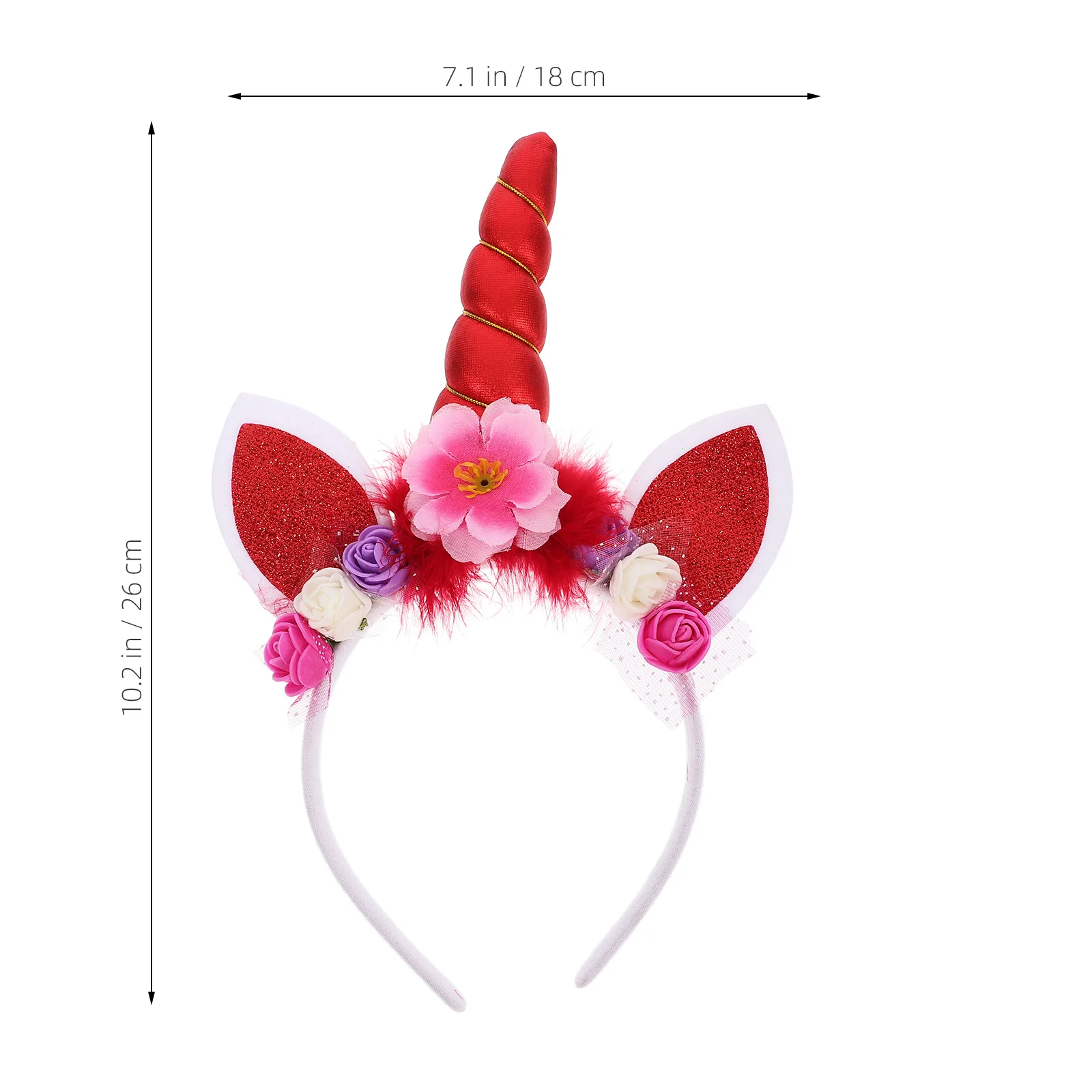 

Chic Headband For Halloween Party Costume Accessory Lightweight Comfortable Festival Birthday Decor Unicorn Headdress Cartoon