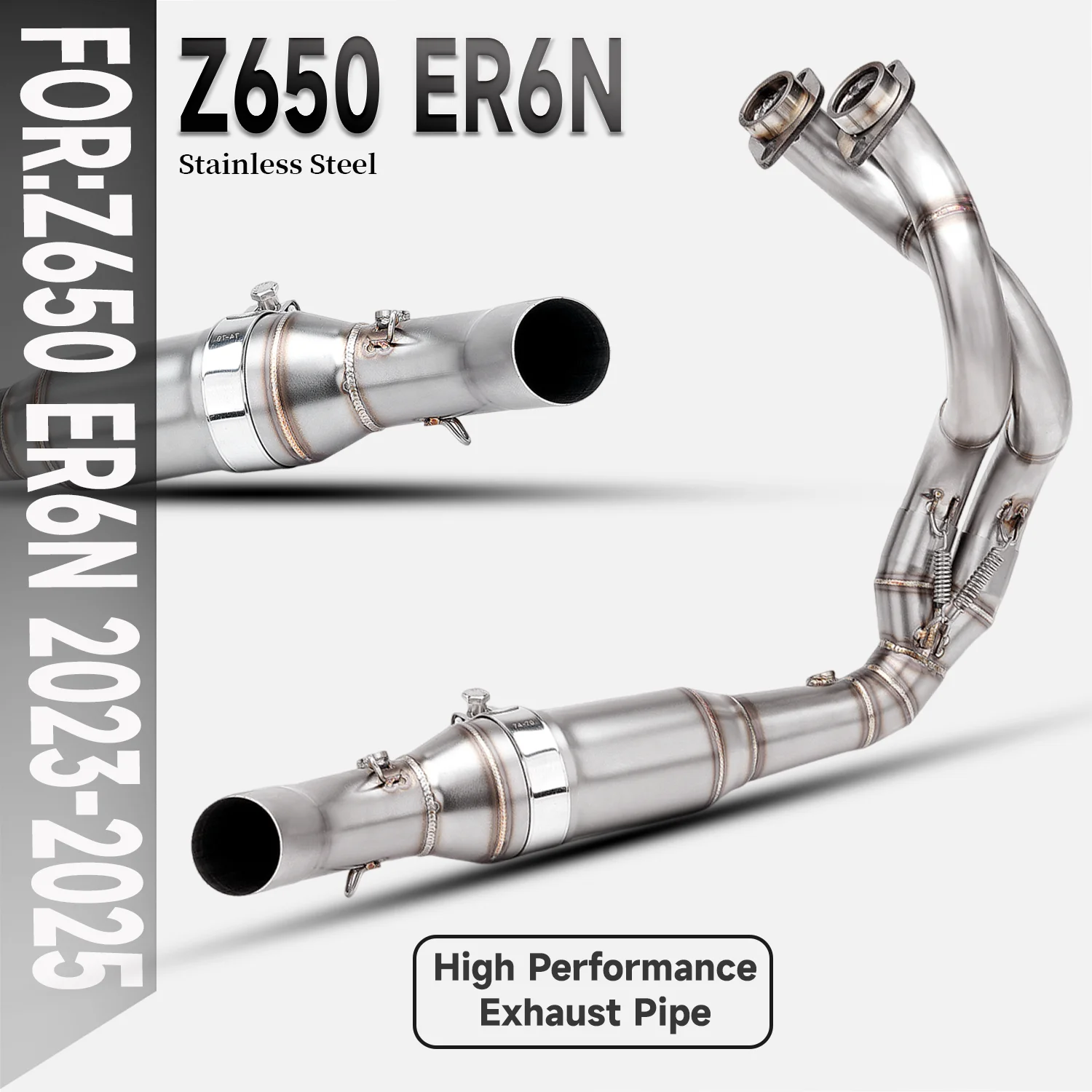

For Ninja 650 Z650 ER6N Versys650 Ninja Versys 650 Exhaust System Front Pipe Stainless 51MM Motorcycle Escape Manifold