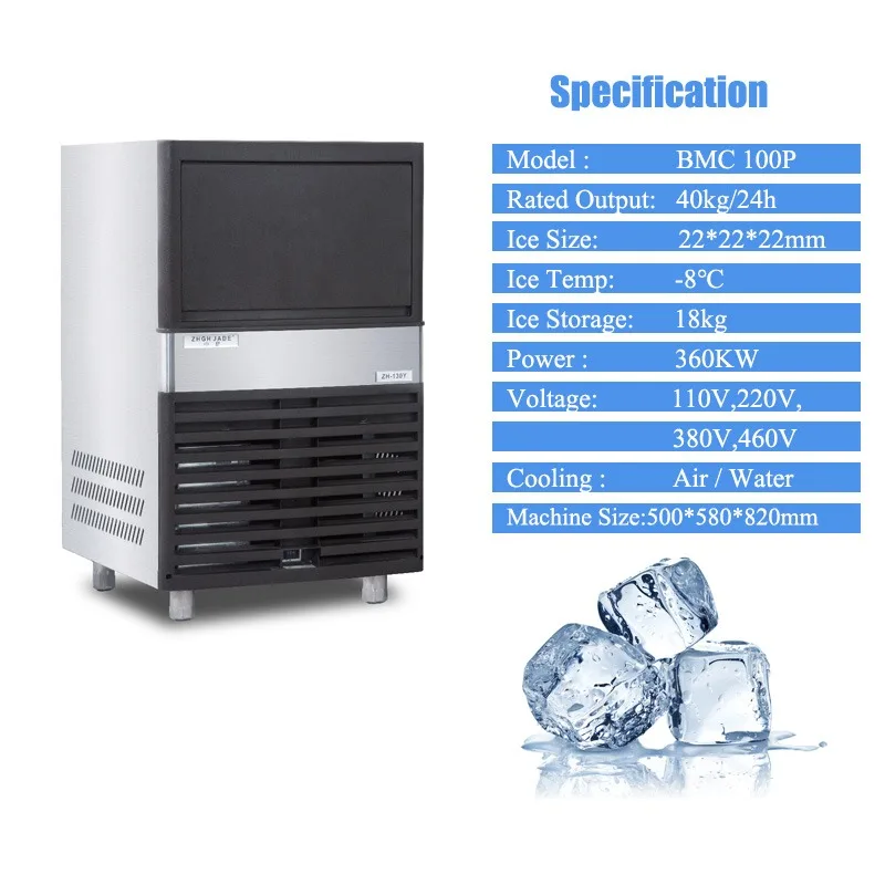 

Cube ice making machine commercial cube maker crystal for family hotel restaurants