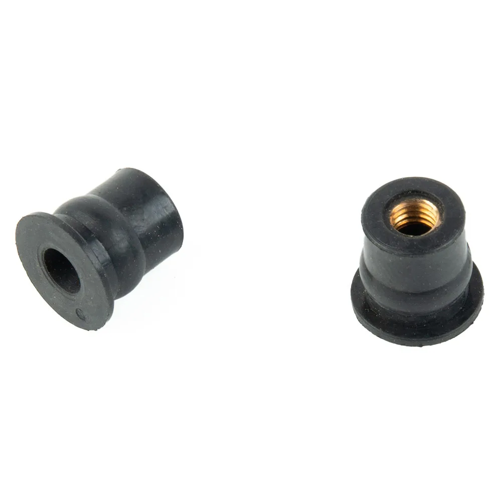10PCS Motorcycle Windshield Rubber Nut M6 6mm Vibration Damper Panel Mounting For Most Windshields Part Accessories