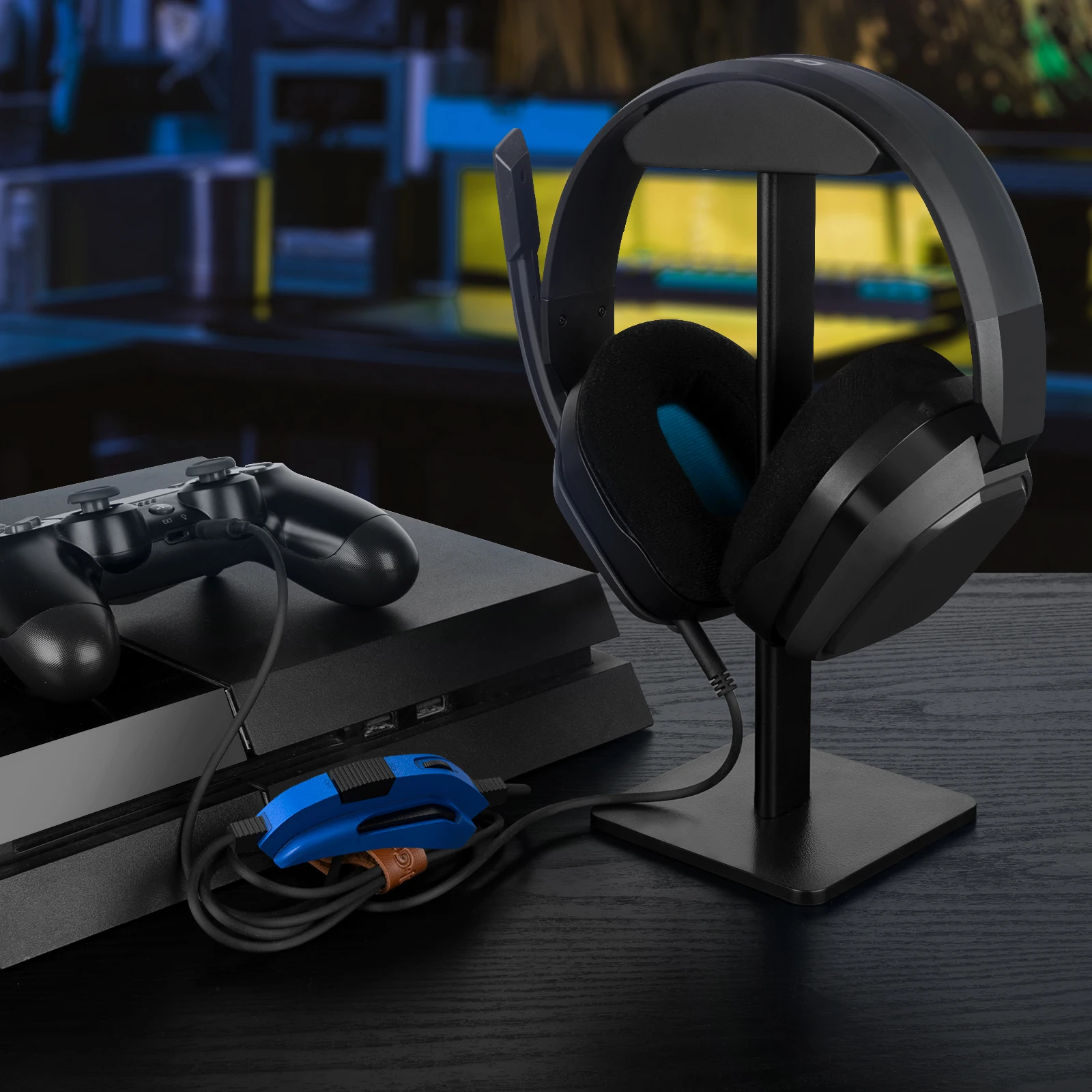 Geekria kabel Headset Gaming QuickFit dengan mikrofon kompatibel dengan Sennheiser GSP 300, 350, 500, kabel 600