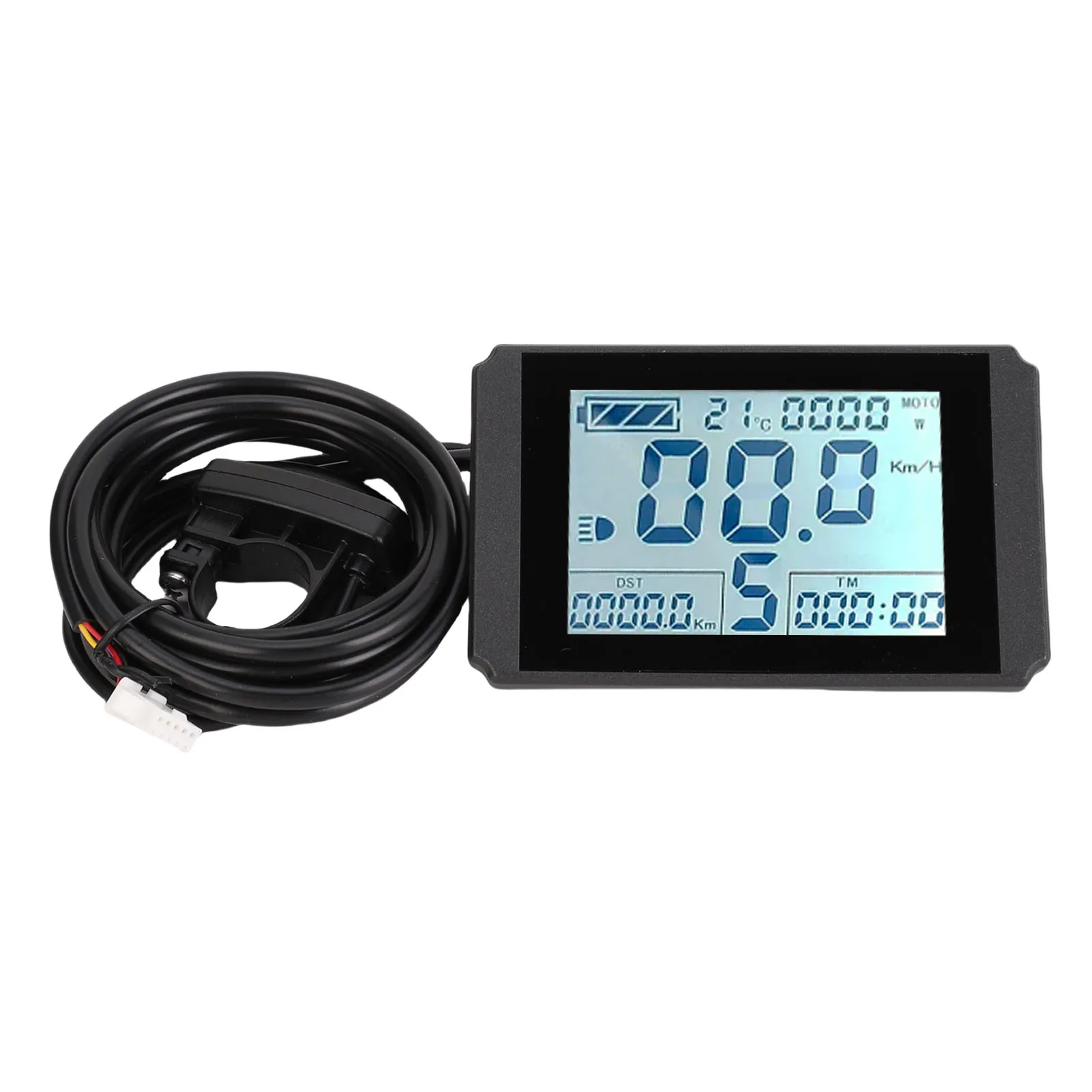 

Electric Bike LCD Display Clear Electric Scooter 24V 36V 48V LCD Display Panel SM Line Easy Installation for 22.2mm Handlebar