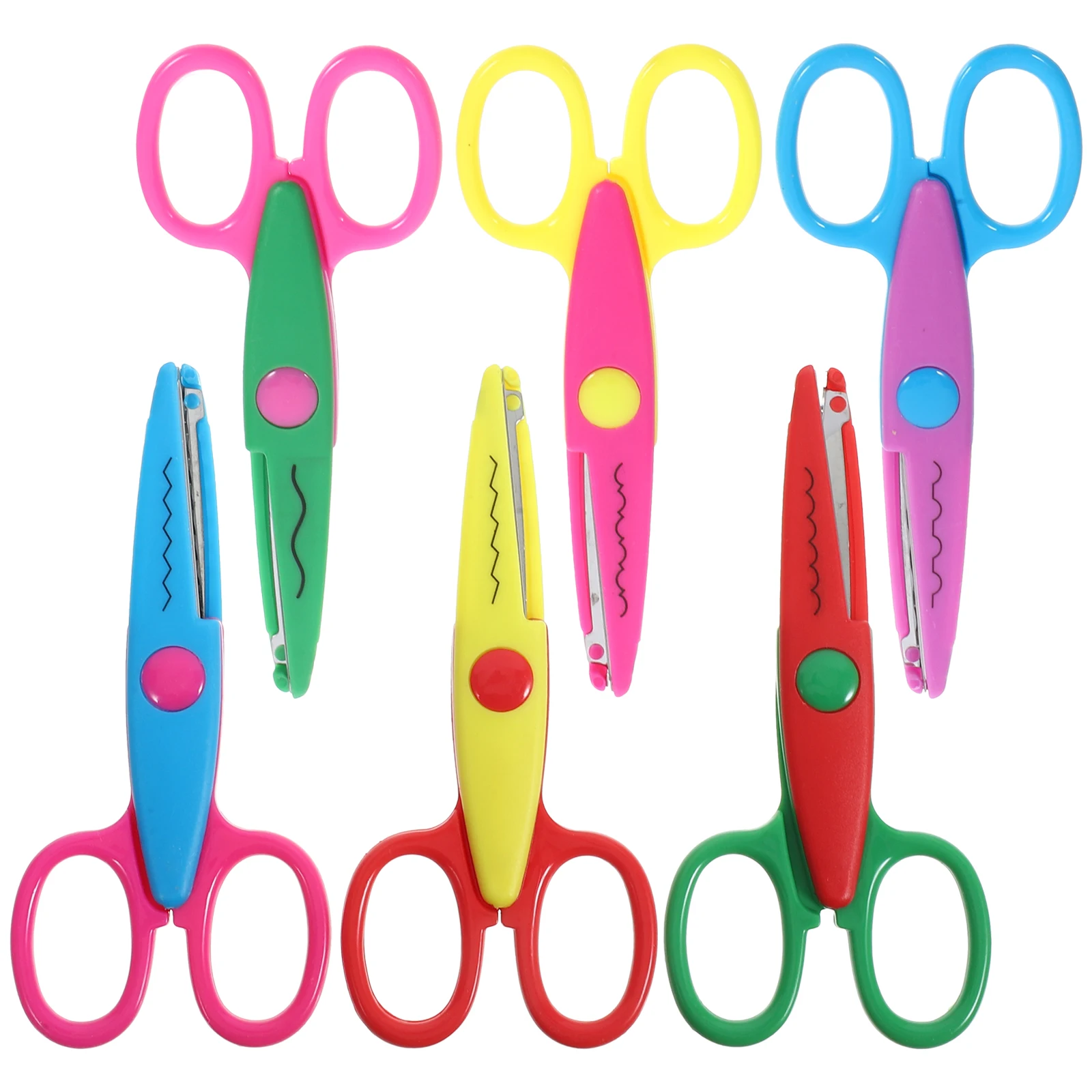 12 pezzi set di forbici forbici artigianali per studenti taglio di sicurezza leggero portatile multifunzionale fai da te scrapbooking scuola a casa