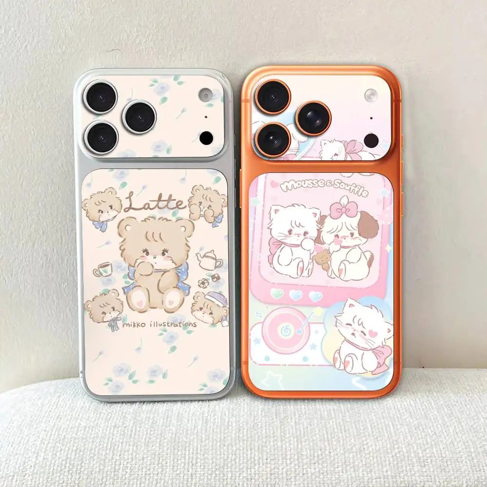 Famous Cute M-Mikko C-Characters Skin Wrap Decal Sticker Protective Back For IPhone 17 Pro 17 Pro Max
