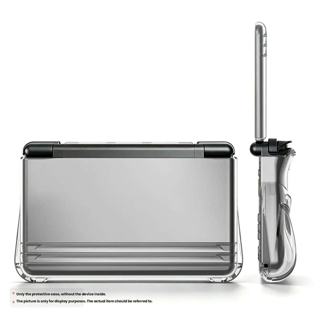 For Protective Case Dual Screen Handheld Protective Cover with Transparent TPU Integrated Soft Handle