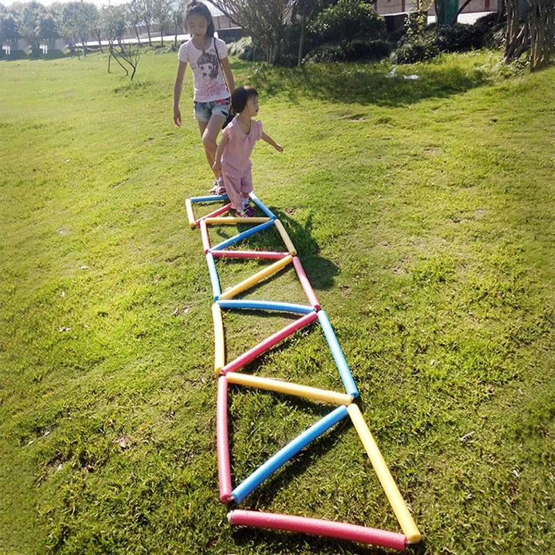 Hopscotch Kids Jump Lattice Game Training Sport Toys Foam Sticks Baby Sensory Play Outside Outdoor Indoor Toy Children Activitie