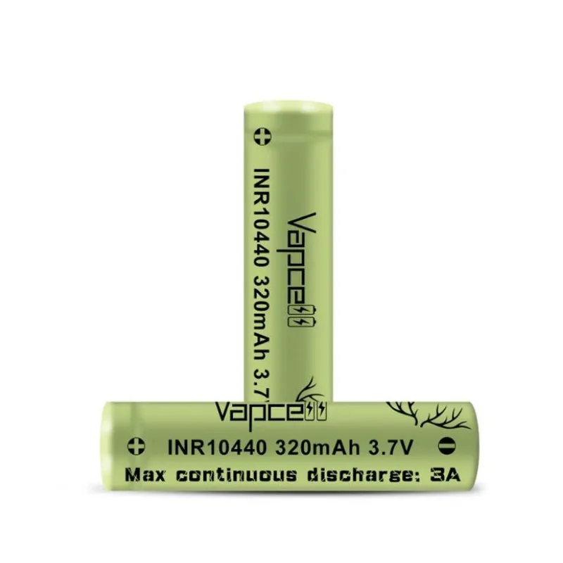 Oryginalna bateria Vapcell INR 10440 320 mAh 3A 3,7 V Przycisk górny / płaski górny HKJ Test Wyładowanie Akumulator do latarki