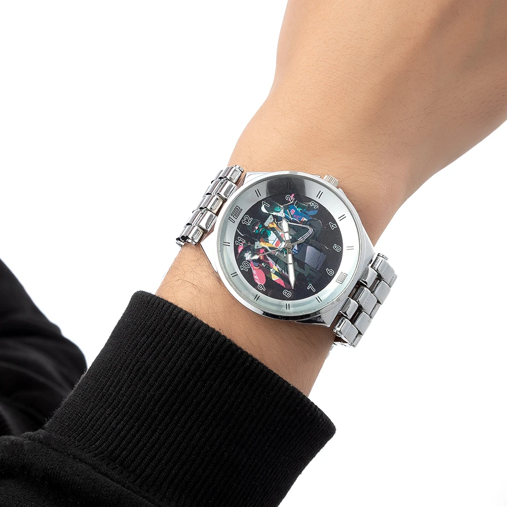 Aangepast gepersonaliseerd patroon horloge Unisex bedrukte foto Campus Punk Cool Style aangepast polshorloge Vakantie Memorial Gift