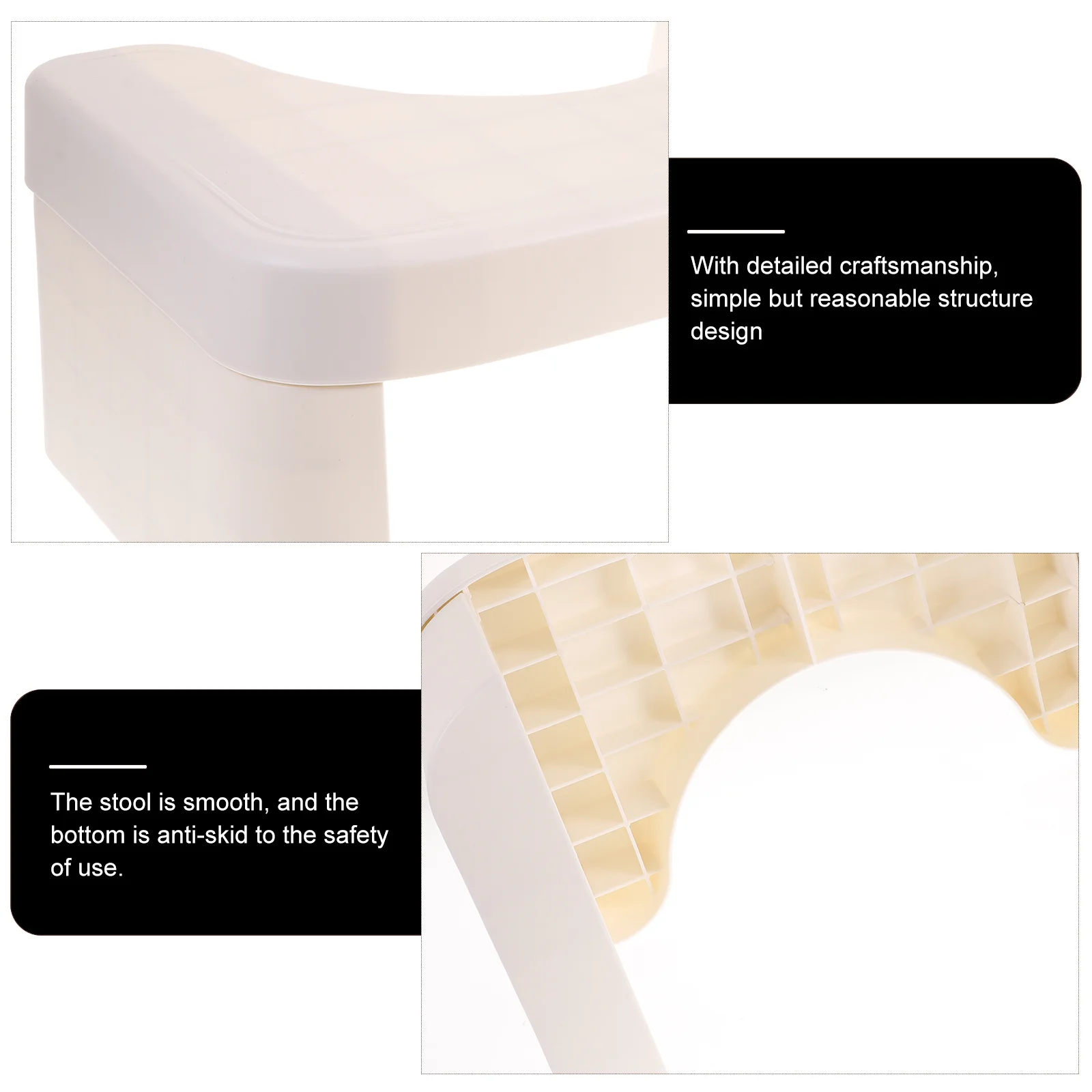 

Anti-Skid Toilet Stool Footstool for Bathroom Household Step Stool Heighten Toilet Chair