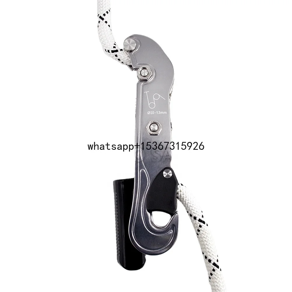 Rock Climbing Stop Descender Rappelling Anti-Panic Belay Devices for 10-13mm Rope Rescue Equipment Hand Control designed