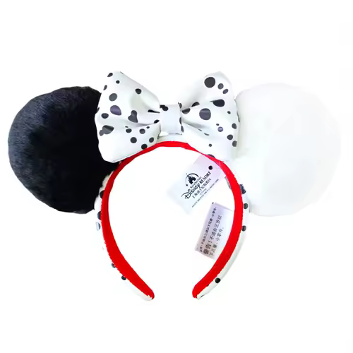 2026 Mickey Mouse Ears Headband 2025 Cinderella Rapunzel Princess Bow Minnie Ear Headwear for Adult Kids Holiday Hairband - Image 49