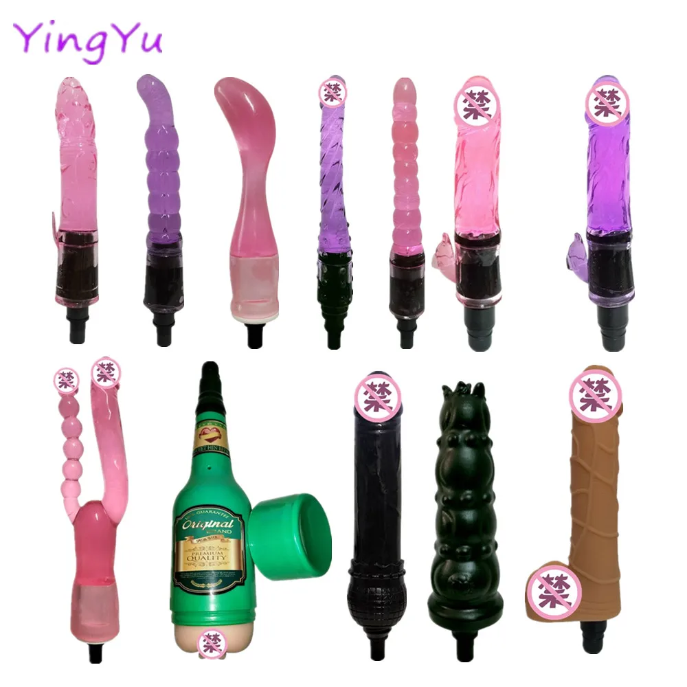 Adult Women Men Masturbation Fascial Gun Dildo Attachments 12/18mm Anal Plug Kits Sex Toys Masturbator Vagina Cup Fake Penis